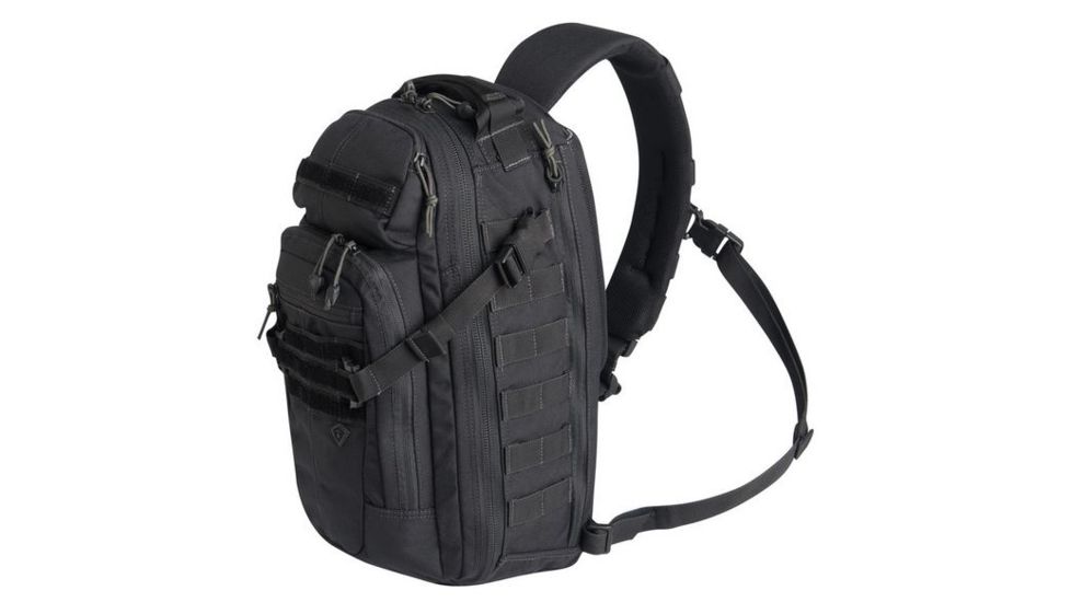 First Tactical Crosshatch Sling Pack, Black 180011-019-1SZ
