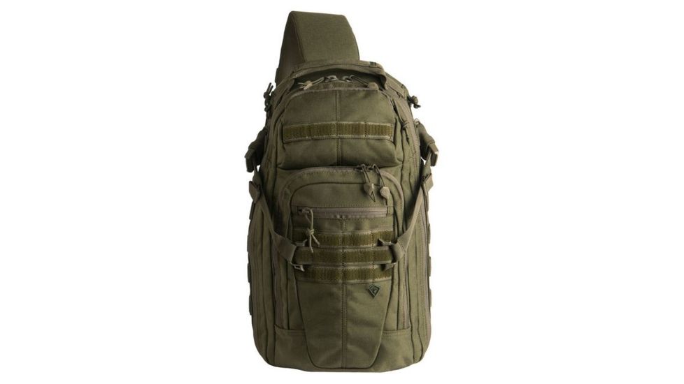 First Tactical Crosshatch Sling Pack, OD Green 180011-830-1SZ