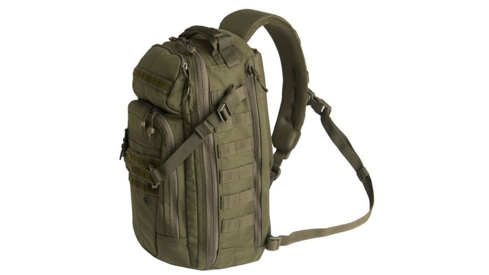 First Tactical Crosshatch Sling Pack, OD Green 180011-830-1SZ