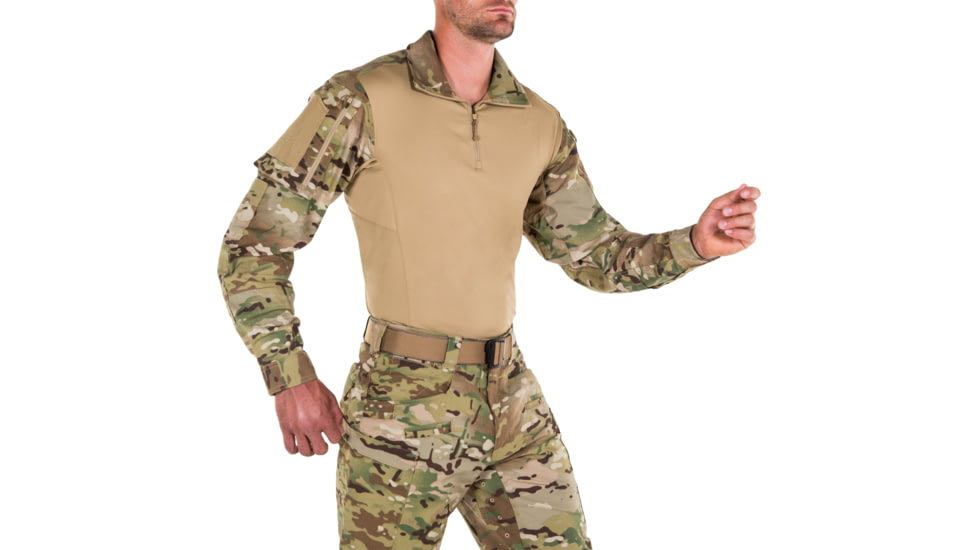 First Tactical Defender Long Sleeve Shirt - Mens, Camo, Small, R, 111004MC-922-S-R