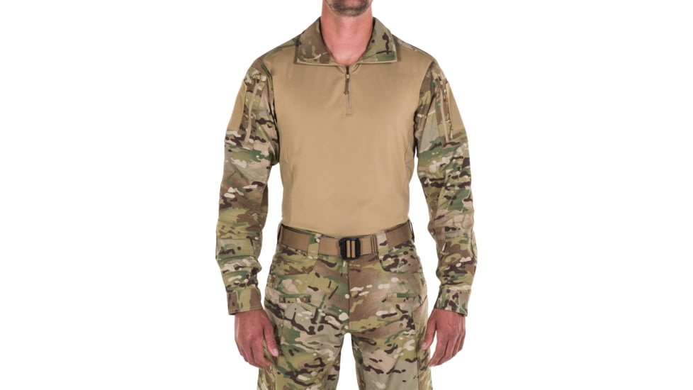 First Tactical Defender Long Sleeve Shirt - Mens, Camo, Small, R, 111004MC-922-S-R