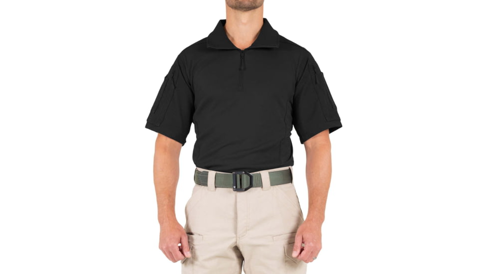First Tactical Defender Short Sleeve Shirt - Mens, Regular, Black, Extra Large, 112017-019-XL-R