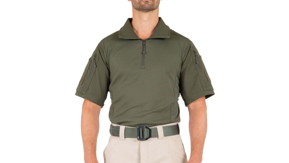 First Tactical Defender Short Sleeve Shirt - Mens, Regular, OD Green, 2XL, 112017-830-XXL-R