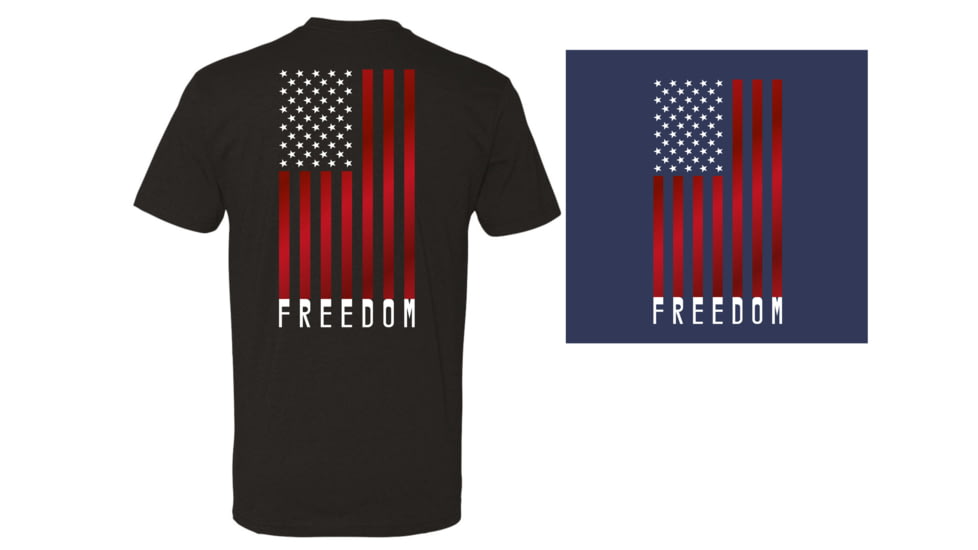First Tactical Freedom Flag T-Shirt - Men's, 2XL, True Navy Heather, 112526-728-XXL