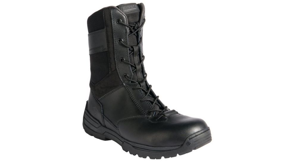First Tactical Mens 8in S-Zip Dty Boot, Black, 6.5 Regular 165000-019-6.5-R