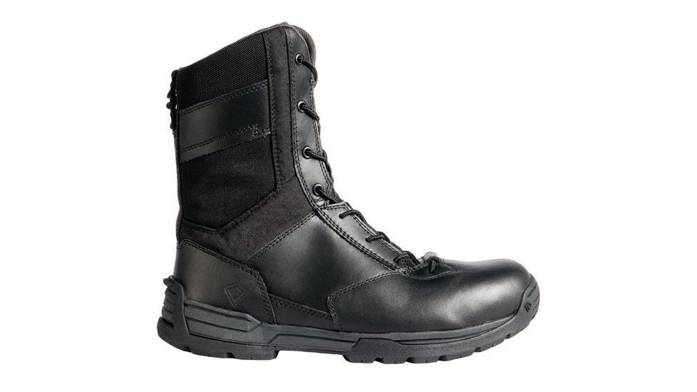 First Tactical Mens 8in S-Zip Dty Boot, Black, 6.5 Regular 165000-019-6.5-R