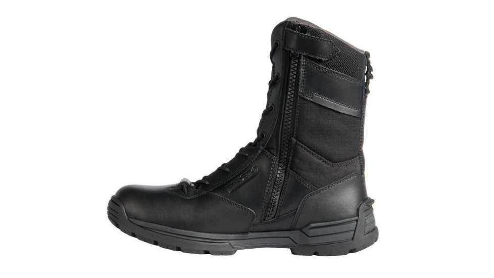 First Tactical Mens 8in S-Zip Dty Boot, Black, 6.5 Regular 165000-019-6.5-R