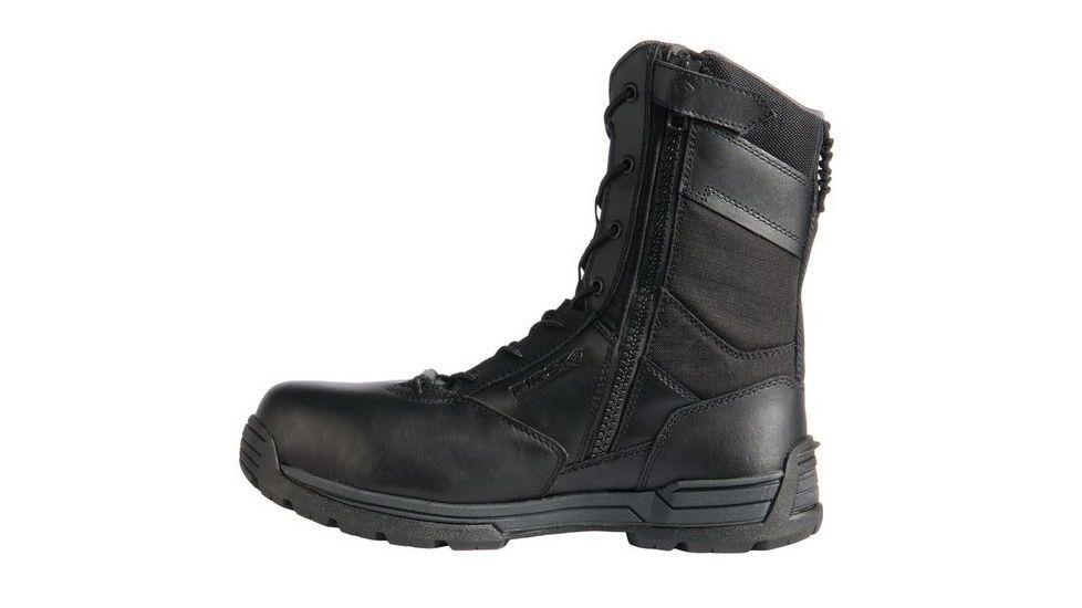 First Tactical Mens 8in Sfty Toe S-Zip Dty, Black, 10 Regular 165002-019-10-R