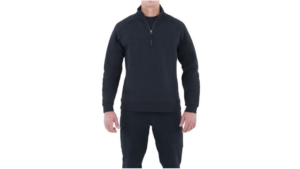 First Tactical Mens Ctn Job Shirt 1/4 Zip, Midnight Navy, 4XL Regular 118507-729-4XL-R
