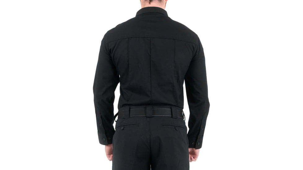 First Tactical Pro Duty Unifrom Long Sleeve Shirt - Mens, Short, Black, Small, 111011-019-S-S