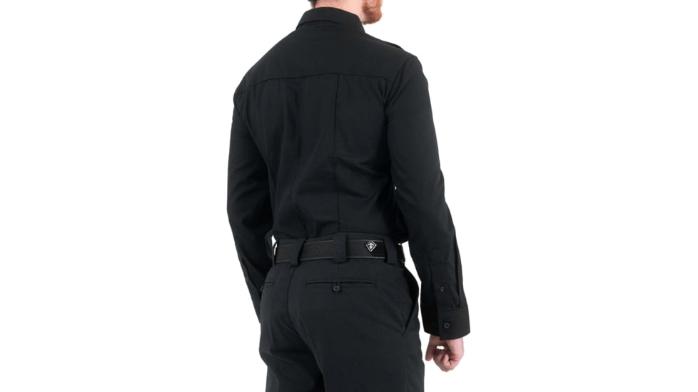 First Tactical Pro Duty Unifrom Long Sleeve Shirt - Mens, Short, Black, Small, 111011-019-S-S