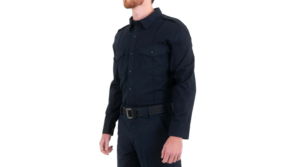 First Tactical Pro Duty Unifrom Long Sleeve Shirt - Mens, Short, Midnight Navy, Medium, 111011-729-M-S