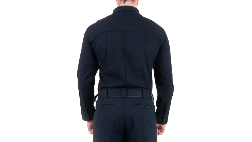 First Tactical Pro Duty Unifrom Long Sleeve Shirt - Mens, Short, Midnight Navy, Medium, 111011-729-M-S
