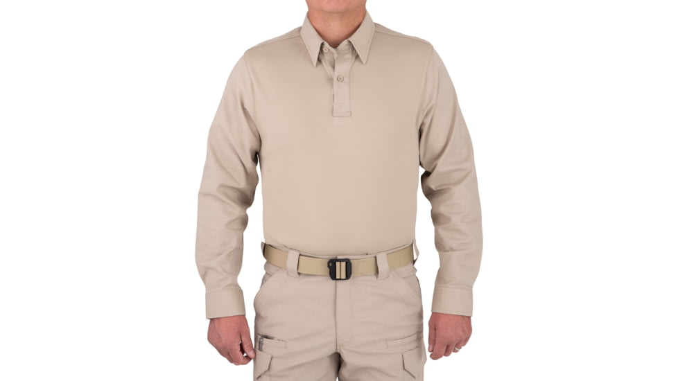 First Tactical V2 PRO Performance Shirt - Mens, Khaki, Small, R, 111015-055-S-R