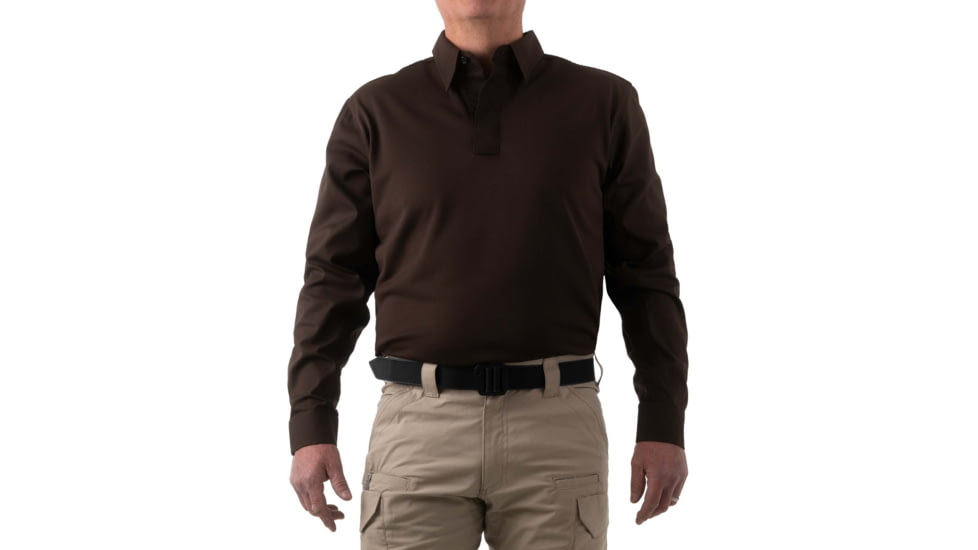 First Tactical V2 PRO Performance Shirt, Regular Fit - Mens, Kodiak Brown, Small, 111015-182-S-R