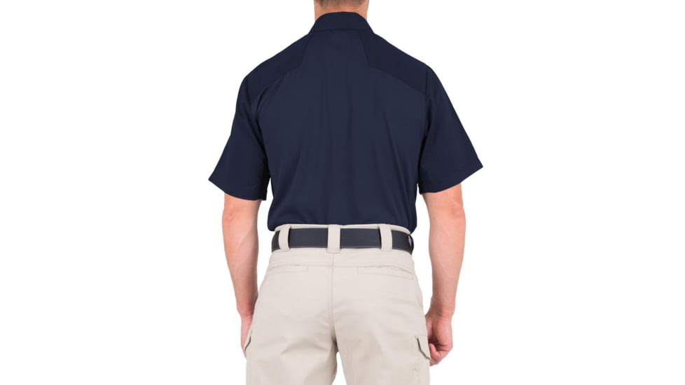 First Tactical V2 Pro Performance Short Sleeve Shirt - Mens, Midnight Navy, Extra Large, R, 112012-729-XL-R