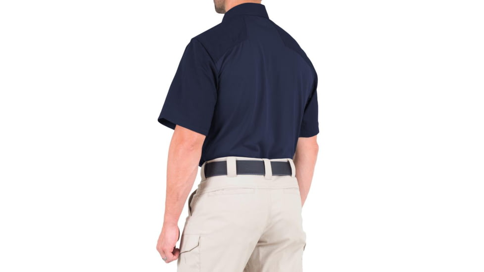 First Tactical V2 Pro Performance Short Sleeve Shirt - Mens, Midnight Navy, Extra Large, R, 112012-729-XL-R