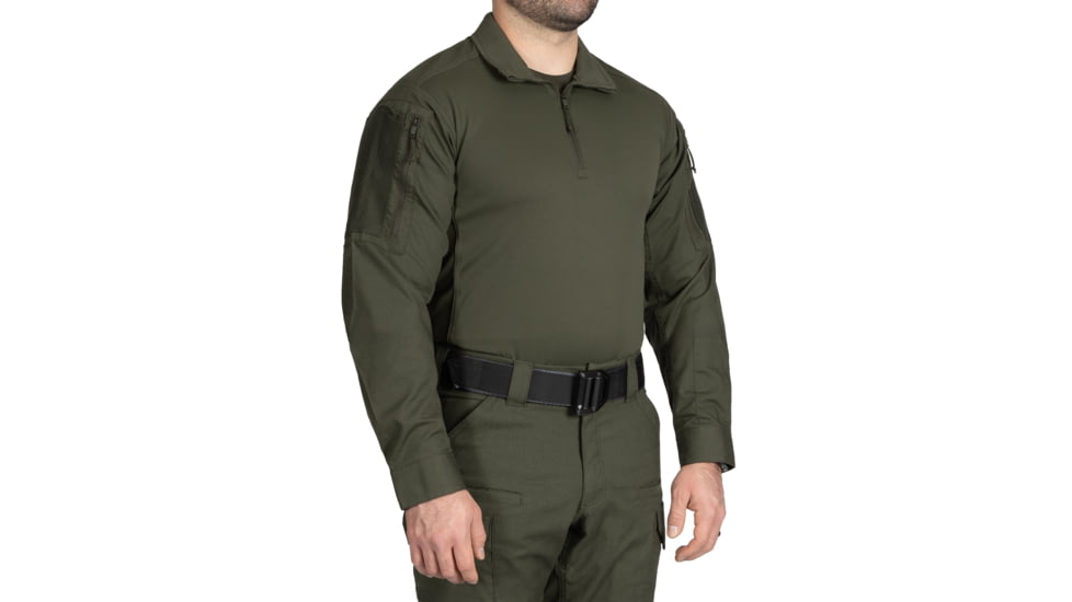 First Tactical V2 Responder Long Sleeve Shirt - Mens, Regular, OD Green, Medium, 111031-830-M-R