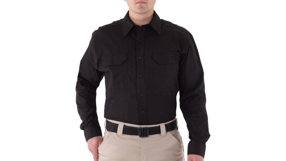 First Tactical V2 Tactical Long Sleeve Shirt - Mens, Black, Extra Small, R, 111006-019-XS-R