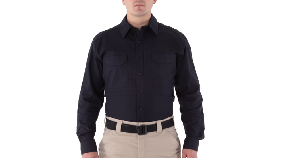 First Tactical V2 Tactical Long Sleeve Shirt - Mens, Midnight Navy, Extra Small, R, 111006-729-XS-R