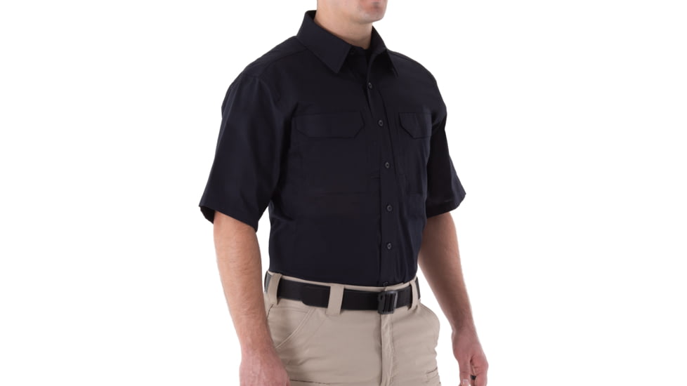 First Tactical V2 Tactical Short Sleeve Shirt - Mens, Midnight Navy, Extra Large, R, 112007-729-XL-R