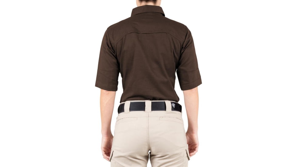 First Tactical V2 Tactical Short Sleeve Shirt - Womens, Kodiak Brown, Medium, 122007-182-M