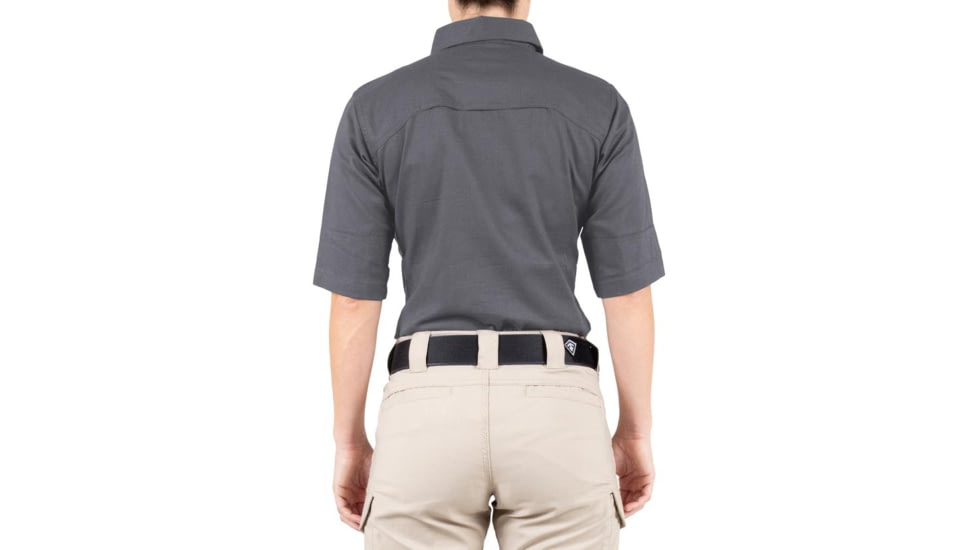 First Tactical V2 Tactical Short Sleeve Shirt - Womens, Wolf Grey, 2XL, 122007-036-XXL