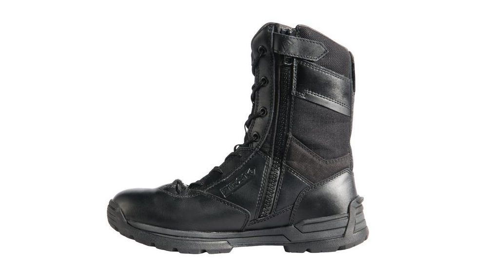 First Tactical Womens 8in S-Zip Dty Boot, Black, 5 Regular 166000-019-5-R