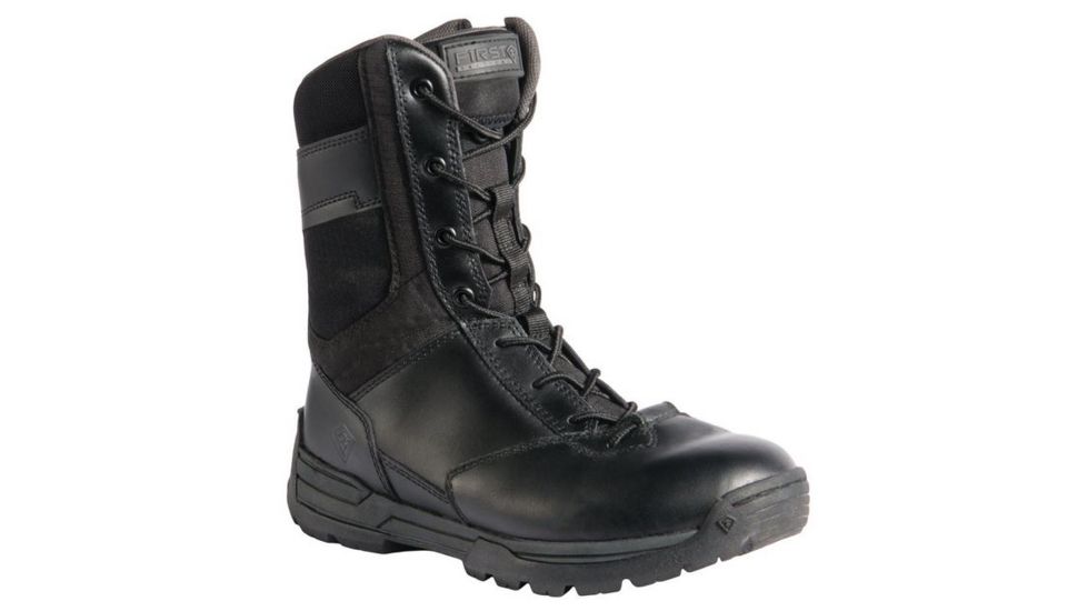 First Tactical Womens 8in Sfty Toe S-Zip, Black, 5 Regular 166002-019-5-R