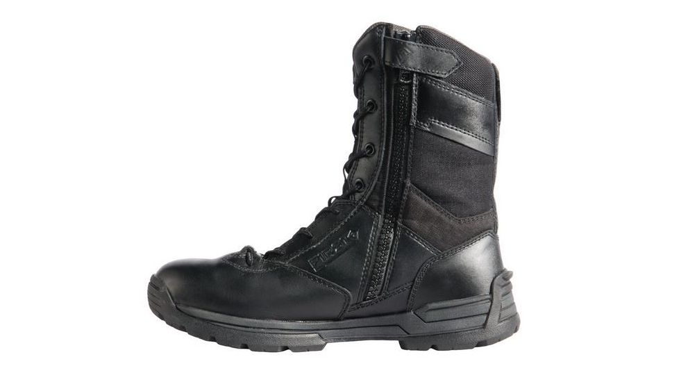 First Tactical Womens 8in Sfty Toe S-Zip, Black, 5 Regular 166002-019-5-R
