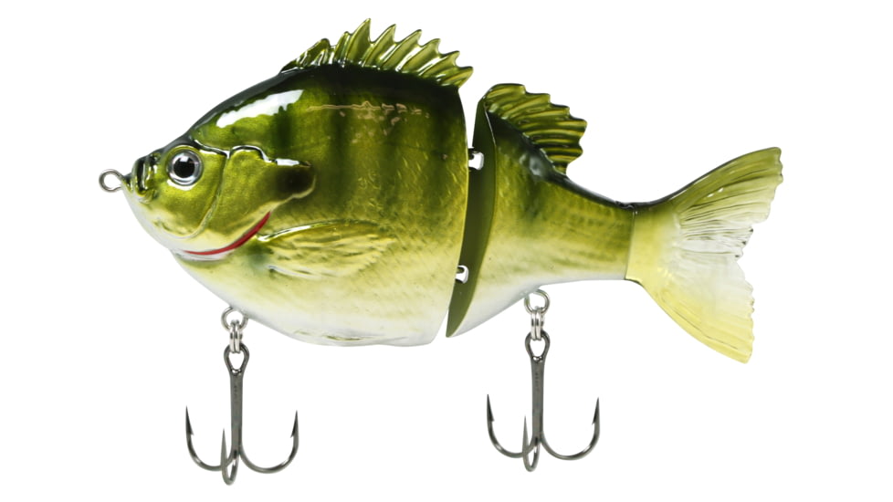 Fish Lab Bio-Gill 2 Piece Hard Glide Bait, Slow Sink Action, VMC Hooks, Light Bluegill, 4in, 1oz, BGG-4-LB