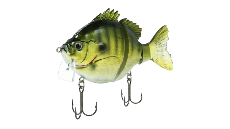 Fish Lab Bio-Gill 3 Piece Hard Wake Bait, Floating Action, VMC Hooks, Light Bluegill, 5in, 1-5/8oz, BGW-5-LB