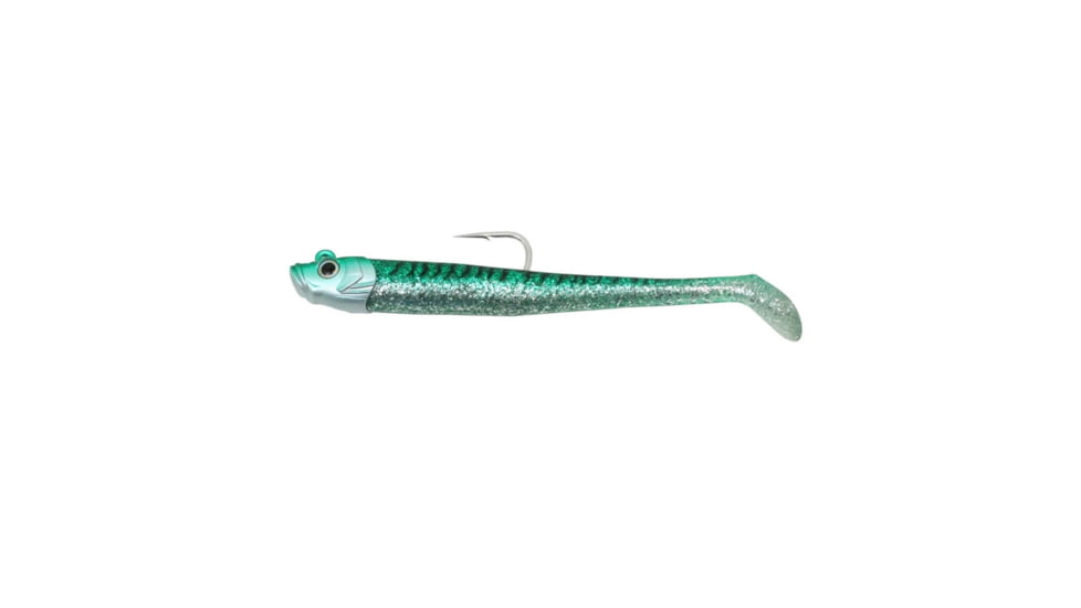 Fish Lab Mad eel heavy side/ side rolling action stright rigging 7 1/2in 3 1/2 oz sinking 1 head 2 bodies Green Mackel, ME-7.5-GM