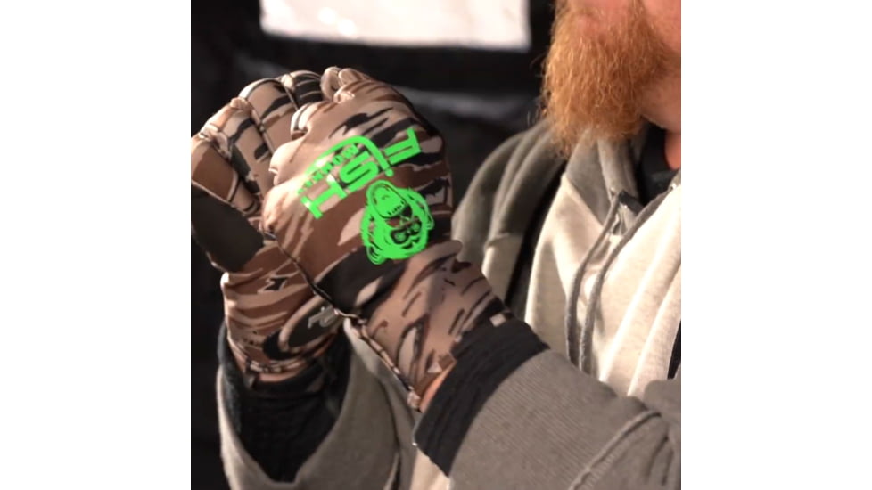 Fish Monkey Backcountry Gloves, Fall Water Camo, L, FM28-FALLWTRCAM-L