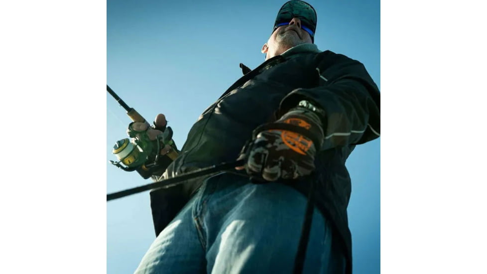 Fish Monkey Backcountry II Gloves, Fall Water Camo, L, FM29-FALLWTRCAM-L