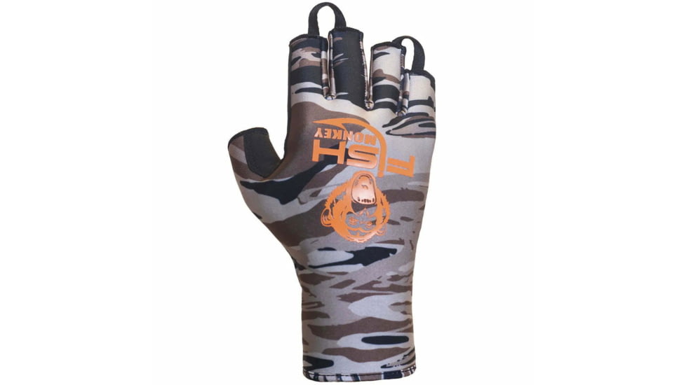 Fish Monkey Backcountry II Gloves, Fall Water Camo, L, FM29-FALLWTRCAM-L