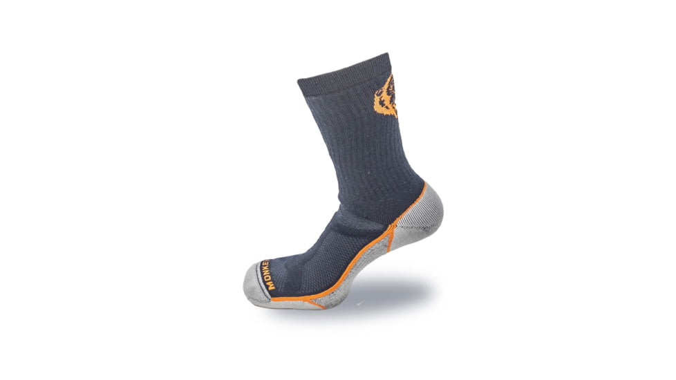 Fish Monkey Boot Cut Back Country Series Socks, Black, XL, SM300-BLK-XL