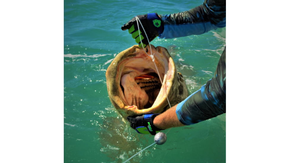 Fish Monkey Easy Work Waterman Gloves, Neon Green Royal, M, FM19-NGRROY-M