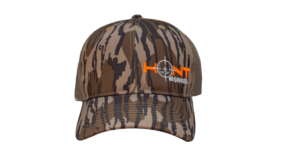 Fish Monkey Hunt Left Panel Embroidery Hat, Original Bottomland, One size, HM801-OBL