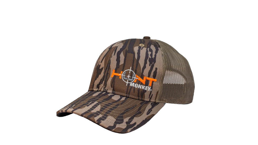 Fish Monkey Hunt Left Panel Embroidery Hat, Original Bottomland, One size, HM801-OBL