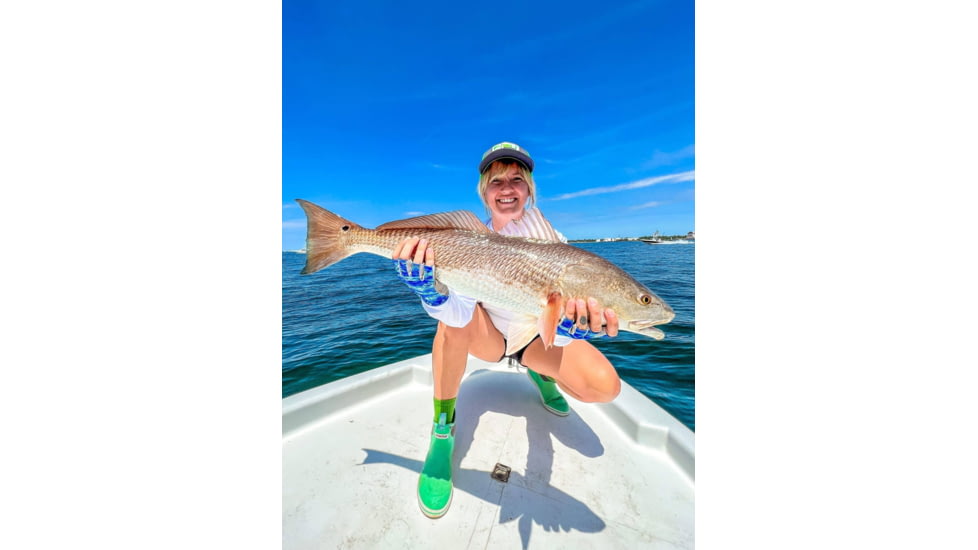 Fish Monkey Mini Crew Guide Series Socks, Lime, L, SM225-LME-L