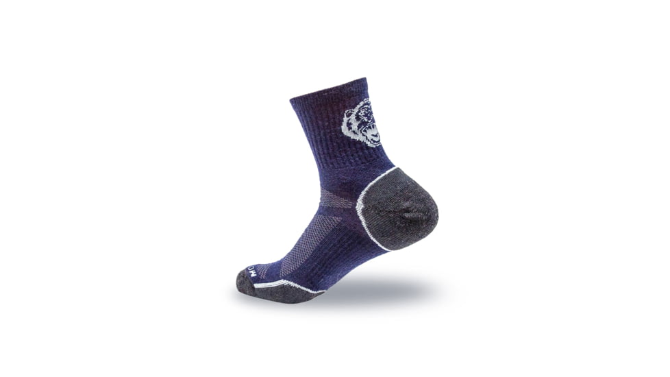 Fish Monkey Mini Crew Guide Series Socks, Navy, L, SM225-NVY-L