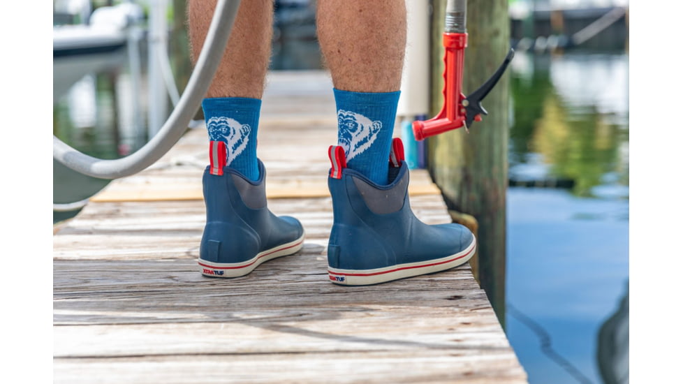 Fish Monkey Mini Crew Guide Series Socks, Royal, L, SM225-RYL-L