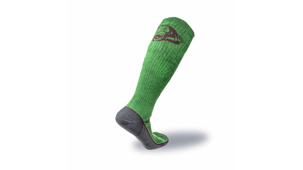 Fish Monkey OTC Back Country Series Mediumweight Over The Calf Socks, Sage, L, SM325-SGE-L