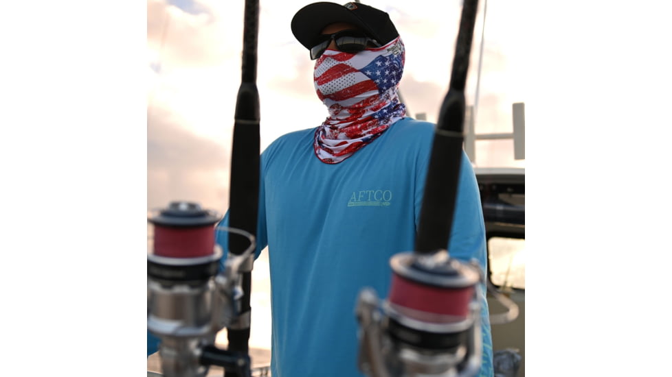 Fish Monkey Performance Face Guard, Americana, One size, FM40-AMER