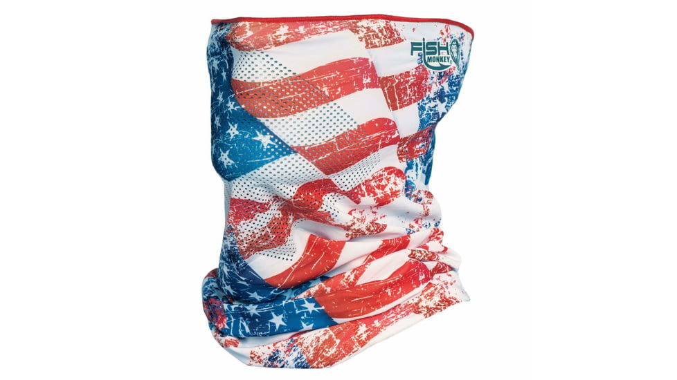 Fish Monkey Performance Face Guard, Americana, One size, FM40-AMER