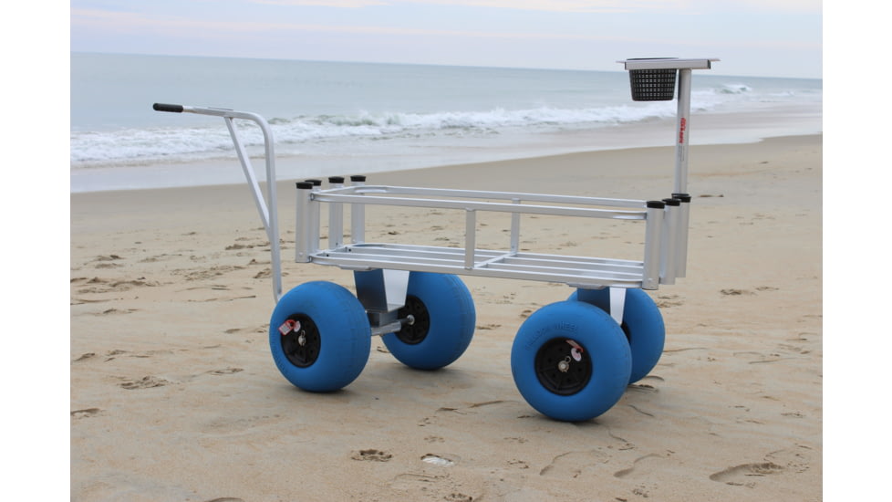 Fish-N-Mate 4-Large Poly-Wheel Beach and Pier Cart, 839