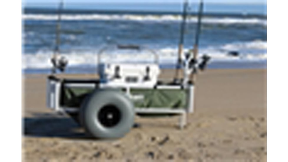 Fish-N-Mate Large Surf &amp; Pier Cart w/ Large Grey Poly Ball Bearing Wheels, 686