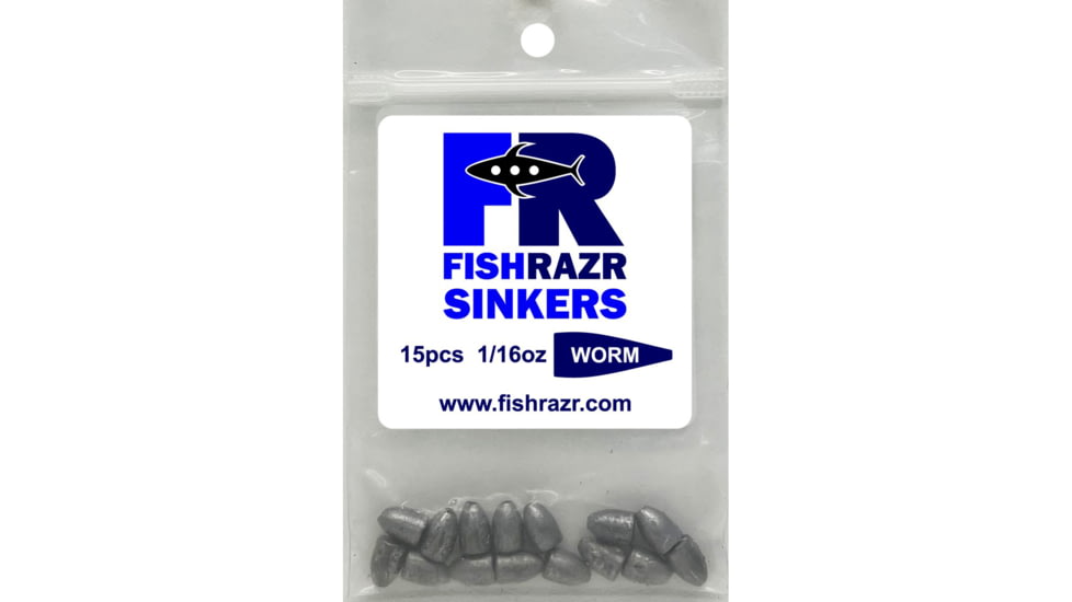 Fish Razr 1/16 Worm Weight 15PK, RS40