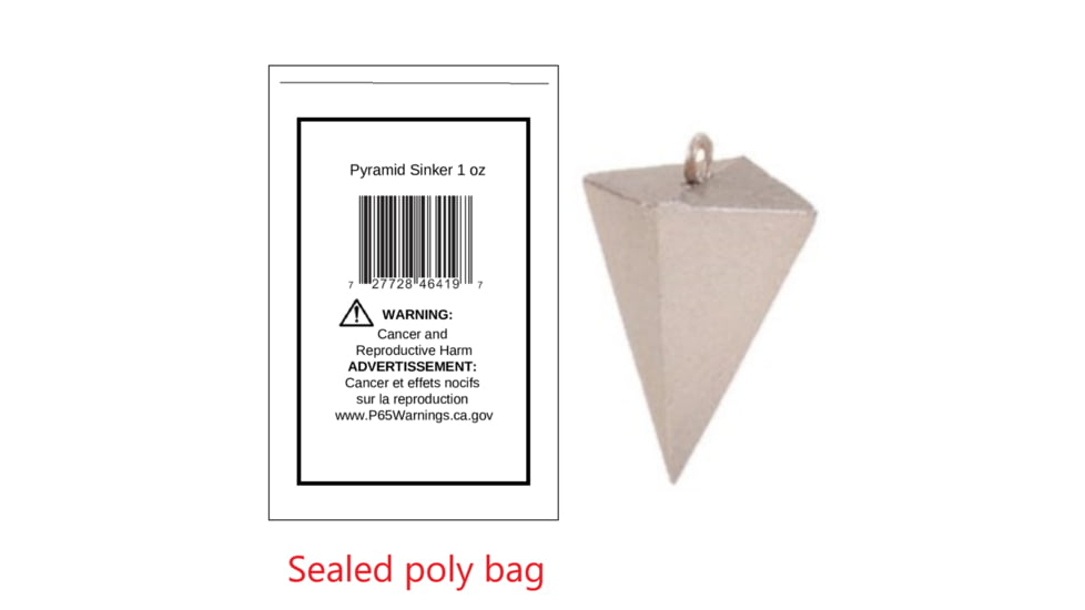 Fish Razr 1oz Pyramid Single Unit, LPY100